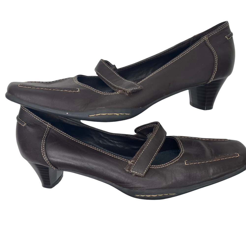 Aerosoles Mary Heels Comfort Shoes Brown Size 8 - Picture 4 of 7